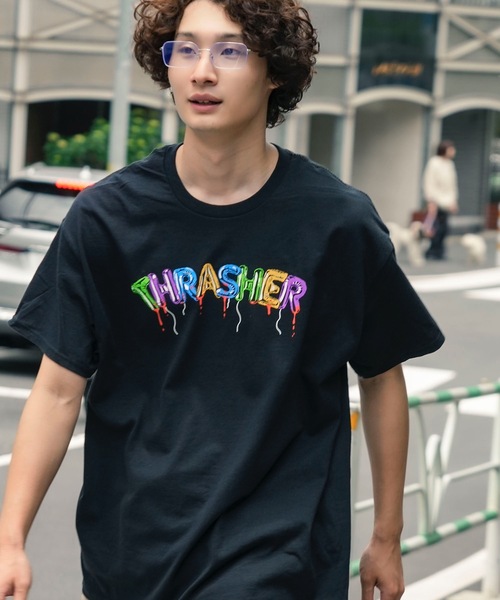 THRASHER(スラッシャー)の「BALLOONS S/S T-SHIRTS/スラッシャーバルーンロゴプリント半袖Tシャツ(Tシャツ/カットソー・メンズ・ブラック/ホワイト・MEDIUM/LARGE/X-LARGE)」の12枚目の写真
