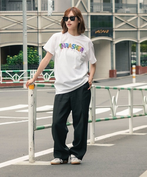 THRASHER(スラッシャー)の「BALLOONS S/S T-SHIRTS/スラッシャーバルーンロゴプリント半袖Tシャツ(Tシャツ/カットソー・メンズ・ブラック/ホワイト・MEDIUM/LARGE/X-LARGE)」の5枚目の写真
