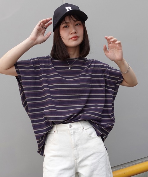 CORNERS(コーナーズ)の「USAコットンタックスリーブTシャツ(Tシャツ/カットソー・レディース・カーキ/ベージュ/ネイビー・FREE)」の17枚目の写真