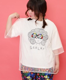 セール】151702-1：アニマルリンゴ柄Tシャツ（Tシャツ