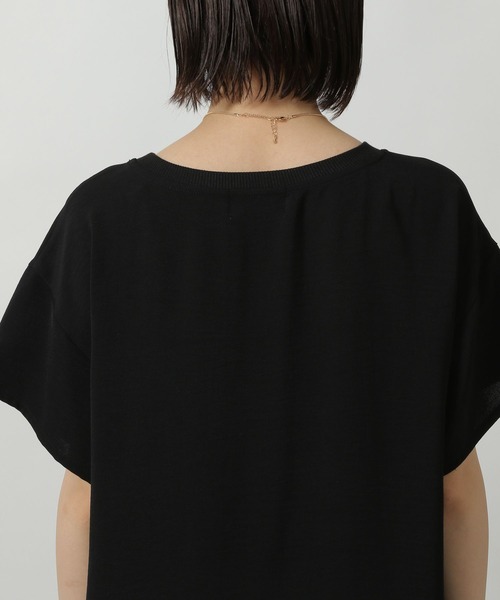 LAKOLE（ラコレ）の「布帛プリントT / 571205（Tシャツ/カットソー・レディース・オフホワイト/ブラウン/ライトブルー/ブラック・FREE）」の18枚目の写真