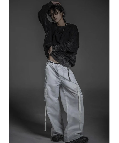 L.H.P(エルエイチピー)の「Abyssea/アビセア/Abyssea×LHP Cargopants(カーゴパンツ・レディース・ホワイト・3)」の2枚目の写真