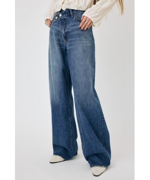 パンツ CROSS WAIST WIDE STRAIGHT moussy Cross Waist Wide Straight – MOUSSY