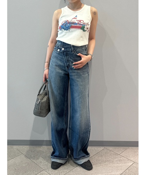 ✨美品❤️MOUSSY CROSS WAIST WIDE STRAIGHT デニム MOUSSY | 【せいら氏着用】CROSS WAIST WIDE ストレート (ワイド