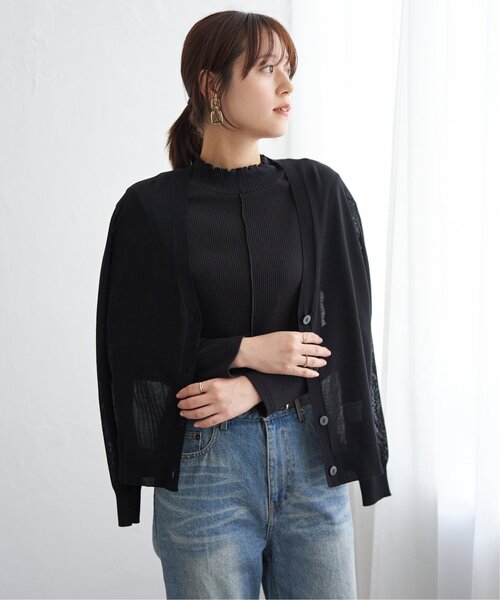 ikka(イッカ)の「前後2WAY三角テレコプルオーバー(Tシャツ/カットソー・レディース・ブラック/ワイン/オフホワイト/グレー/ダークグリーン/ライトグレー・S/M/L)」の14枚目の写真