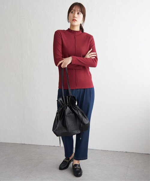 セール】前後2WAY三角テレコプルオーバー（Tシャツ/カットソー）｜ikka