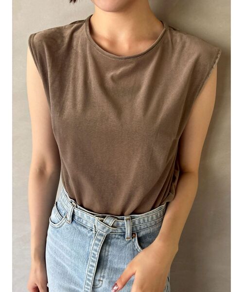 tシャツ ベロアノースリーブトップス レディース ベロアノースリーブトップス（Tシャツ/カットソー）｜LAGUNAMOON