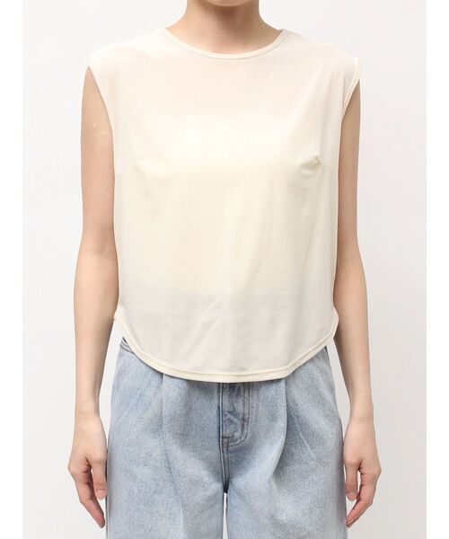 tシャツ ベロアノースリーブトップス レディース ベロアノースリーブトップス（Tシャツ/カットソー）｜LAGUNAMOON