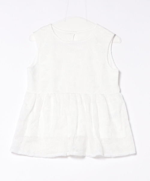 TRIANGLE PALETTE（トライアングルパレット）の「レースノースリーブブラウス/セットアップ対応（シャツ/ブラウス・レディース・ホワイト/ブラック・FREE）」の5枚目の写真