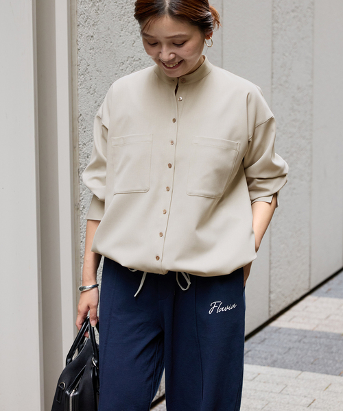 セール】ウーリッシュツイルタックボリュームシャツ（シャツ/ブラウス