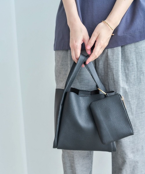 studio CLIP（スタディオクリップ）の「スクエアショルダー&トートバッグ（ショルダーバッグ・レディース・その他2/ブラウン/ブラック・FREE）」の8枚目の写真