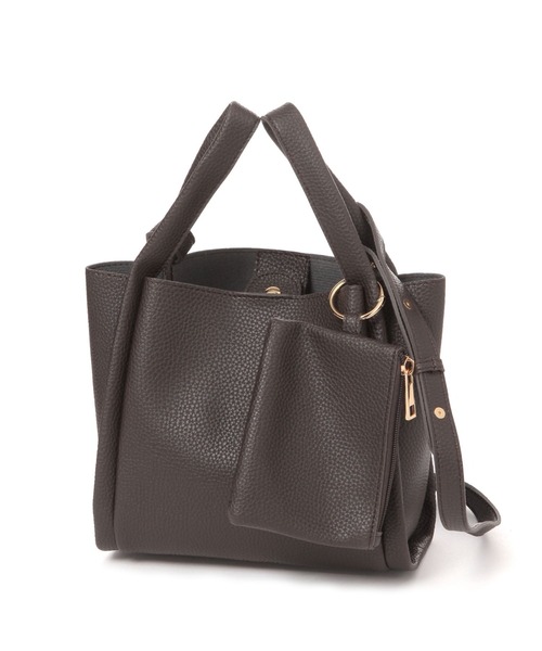 studio CLIP（スタディオクリップ）の「スクエアショルダー&トートバッグ（ショルダーバッグ・レディース・その他2/ブラウン/ブラック・FREE）」の14枚目の写真