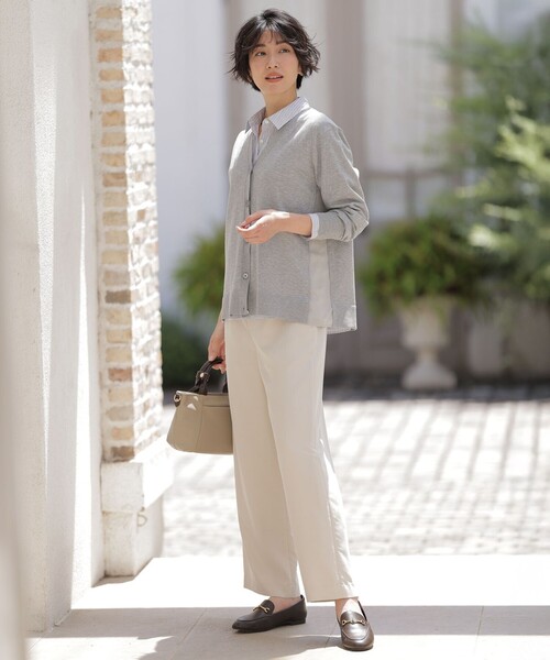 J.PRESS Ladies(J.プレス レディス)の「Vis/Peスパーク ニット カーディガン(カーディガン/ボレロ・レディース・ダークブラウン系/ライトグレー系/ブラウン系・SMALL)」の14枚目の写真
