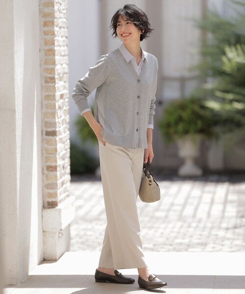 J.PRESS Ladies(J.プレス レディス)の「Vis/Peスパーク ニット カーディガン(カーディガン/ボレロ・レディース・ダークブラウン系/ライトグレー系/ブラウン系・SMALL)」の15枚目の写真