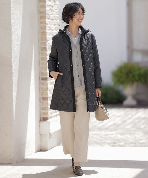 J.PRESS Ladies(J.プレス レディス)の「Vis/Peスパーク ニット カーディガン(カーディガン/ボレロ・レディース・ダークブラウン系/ライトグレー系/ブラウン系・SMALL)」の16枚目の写真