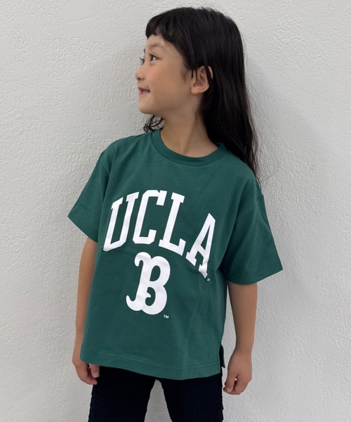 UCLA（ユーシーエルエー）の「【KIDS】【UCLA】TYPY別注ロゴプリントTEE（Tシャツ/カットソー・キッズ・グリーン/オフホワイト/チャコールグレー・XX-LARGE/LARGE/X-LARGE/SMALL/MEDIUM）」の3枚目の写真