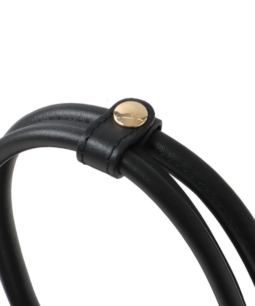 CHRISTIAN VILLA（クリスチャンヴィラ）の「CHRISTIAN VILLA / wide square shoulder bag(ワイドスクエアショルダーバッグ 6344)（ショルダーバッグ・レディース・ブラック・FREE）」の8枚目の写真