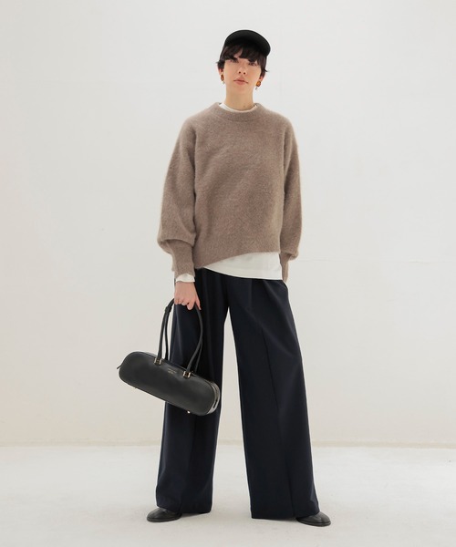 CHRISTIAN VILLA（クリスチャンヴィラ）の「CHRISTIAN VILLA / wide square shoulder bag(ワイドスクエアショルダーバッグ 6344)（ショルダーバッグ・レディース・ブラック・FREE）」の10枚目の写真