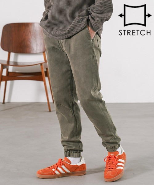 BAYFLOW（ベイフロー）の「【累計販売数15万本突破！】BOUNCYCLE ジョグパンツ【ストレッチ】（その他パンツ・メンズ・ブラック/カーキ/ブラック系その他/アイボリー/ダークブルー/ライトブルー・LARGE/MEDIUM/SMALL）」の4枚目の写真