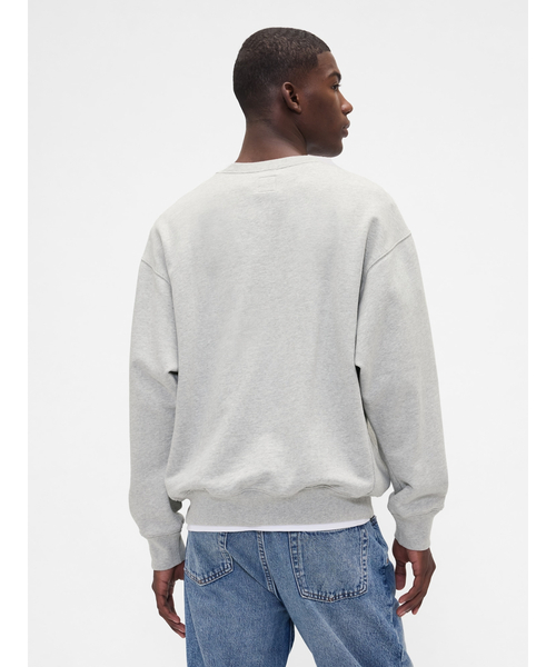 GAP(ギャップ)の「ヘビーウェイト オーバーサイズ GAPロゴ スウェットシャツ(スウェット・メンズ・ワイン/ライトグレー/ネイビー・XS/S/M/L/XL)」の17枚目の写真