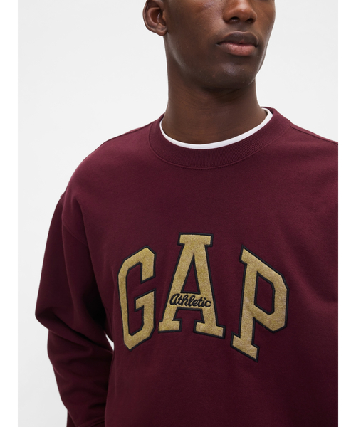 GAP(ギャップ)の「ヘビーウェイト オーバーサイズ GAPロゴ スウェットシャツ(スウェット・メンズ・ワイン/ライトグレー/ネイビー・XS/S/M/L/XL)」の3枚目の写真