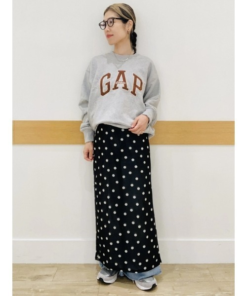 GAP(ギャップ)の「ヘビーウェイト オーバーサイズ GAPロゴ スウェットシャツ(スウェット・メンズ・ワイン/ライトグレー/ネイビー・XS/S/M/L/XL)」の14枚目の写真