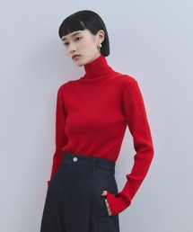JURGEN LEHL 赤のタートルネック長袖ニット 新品未使用♡ ◇シアータートル （カットソー）｜human woman / ヒューマン