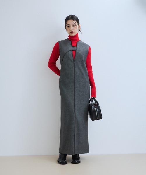 WEB限定】・【サステナブル】エコベロRIBタートル（ニット/セーター