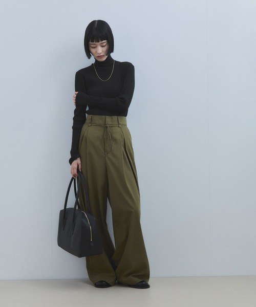 WEB限定】・【サステナブル】エコベロRIBタートル（ニット/セーター