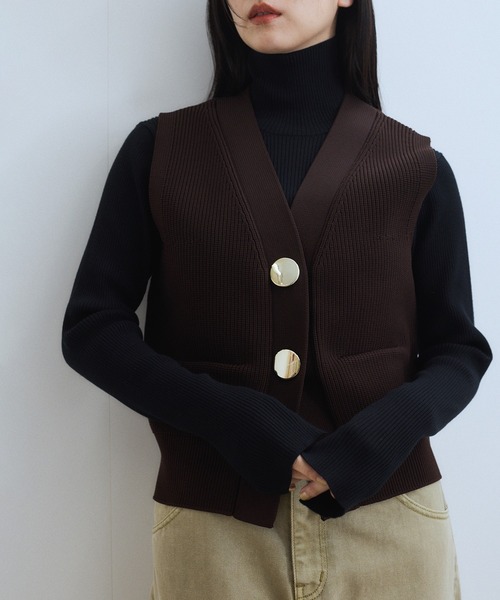 WEB限定】・【サステナブル】エコベロRIBタートル（ニット/セーター