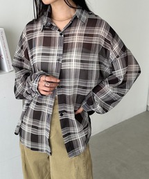 シアーチェックシャツ