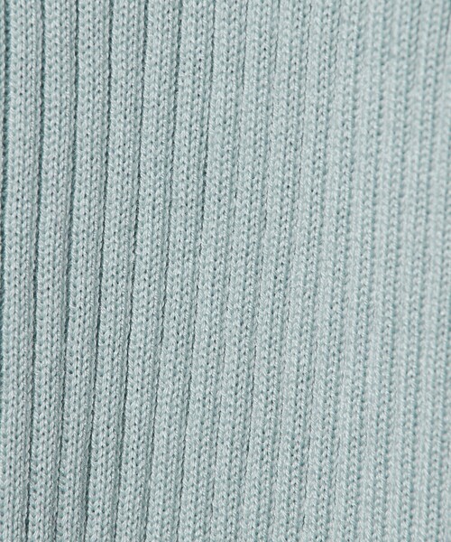 EMMEL REFINES(エメルリファインズ)の「<EMMEL REFINES>EM フロントリボン エリツキ ニット(ニット/セーター・レディース・ライトブルー/ライム/ダークグレー・FREE)」の4枚目の写真