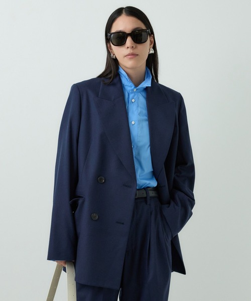 chaos REMI RELIEF オーバーサイズシャツ ネイビー　カオス　長袖 chaos REMI RELIEF オーバーサイズシャツ ネイビー カオス 長袖