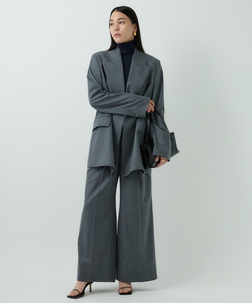 Chaos / ジャケット/FREE/コットン/BLK/無地/CH207013ER-00 Chaos(カオス)/ラムダンジャコート ◇セットアップ可◇（テーラード