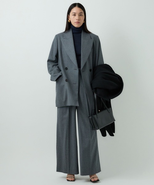 Chaos(カオス)の「Chaos(カオス)/ラムダンジャコート ◆セットアップ可◆(テーラードジャケット・レディース・チャコールグレー/ネイビー・FREE)」の5枚目の写真