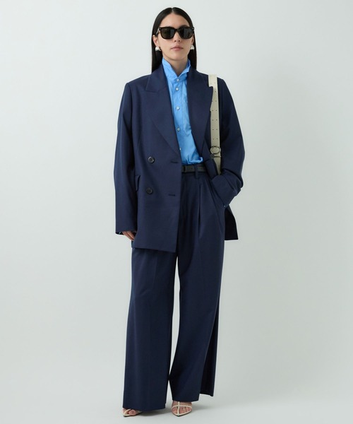 Chaos(カオス)の「Chaos(カオス)/ラムダンジャコート ◆セットアップ可◆(テーラードジャケット・レディース・チャコールグレー/ネイビー・FREE)」の15枚目の写真