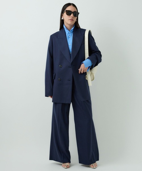 Chaos(カオス)の「Chaos(カオス)/ラムダンジャコート ◆セットアップ可◆(テーラードジャケット・レディース・チャコールグレー/ネイビー・FREE)」の17枚目の写真