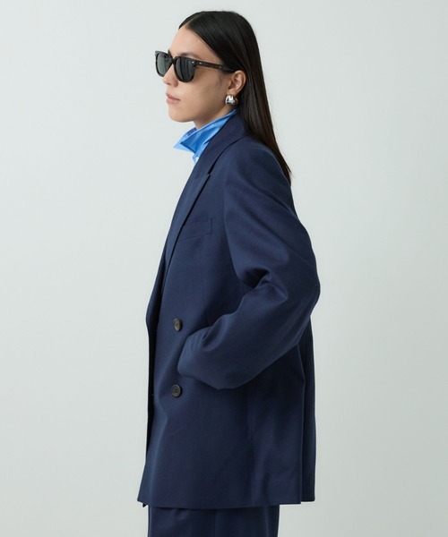 Chaos(カオス)の「Chaos(カオス)/ラムダンジャコート ◆セットアップ可◆(テーラードジャケット・レディース・チャコールグレー/ネイビー・FREE)」の21枚目の写真