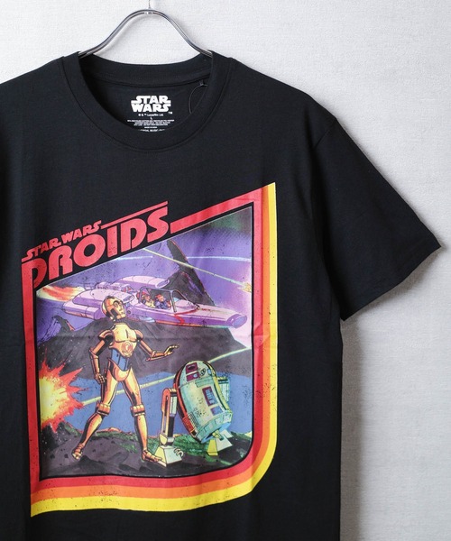 ROCK-OFF(ロックオフ)の「【ROCK-OFF】【3】STAR WARS DROIDS T-SHIRTS(Tシャツ/カットソー・メンズ・ブラック・MEDIUM/LARGE/X-LARGE)」の1枚目の写真