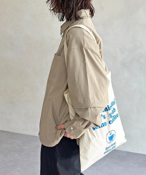 CPCM（シーピーシーエム）の「デタッチャブルチェックシャツ（シャツ/ブラウス・レディース・ブラウン/イエロー/ブラック/ブルー・LARGE/SMALL/MEDIUM）」の15枚目の写真