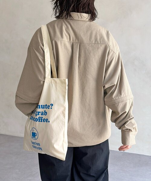 CPCM（シーピーシーエム）の「デタッチャブルチェックシャツ（シャツ/ブラウス・レディース・ブラウン/イエロー/ブラック/ブルー・LARGE/SMALL/MEDIUM）」の16枚目の写真