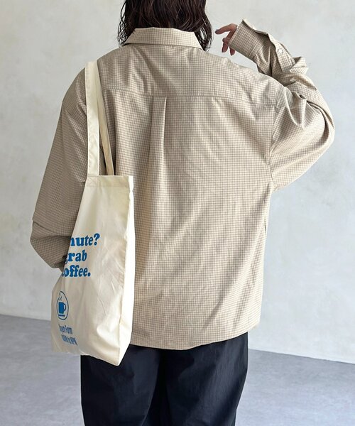 CPCM（シーピーシーエム）の「デタッチャブルチェックシャツ（シャツ/ブラウス・レディース・ブラウン/イエロー/ブラック/ブルー・LARGE/SMALL/MEDIUM）」の17枚目の写真