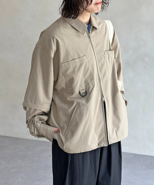 CPCM（シーピーシーエム）の「デタッチャブルチェックシャツ（シャツ/ブラウス・レディース・ブラウン/イエロー/ブラック/ブルー・LARGE/SMALL/MEDIUM）」の19枚目の写真