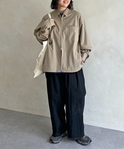 CPCM（シーピーシーエム）の「デタッチャブルチェックシャツ（シャツ/ブラウス・レディース・ブラウン/イエロー/ブラック/ブルー・LARGE/SMALL/MEDIUM）」の21枚目の写真