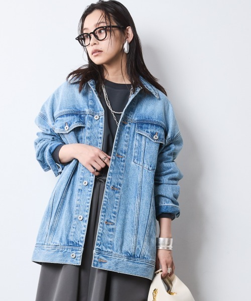 CHIC STYLE(シックスタイル)の「リブ使い異素材ドッキングロングワンピース<大きいサイズ有>シックスタイル(ワンピース・レディース・グレー/ブラック・5L/4L/3L/LL/L/M)」の5枚目の写真