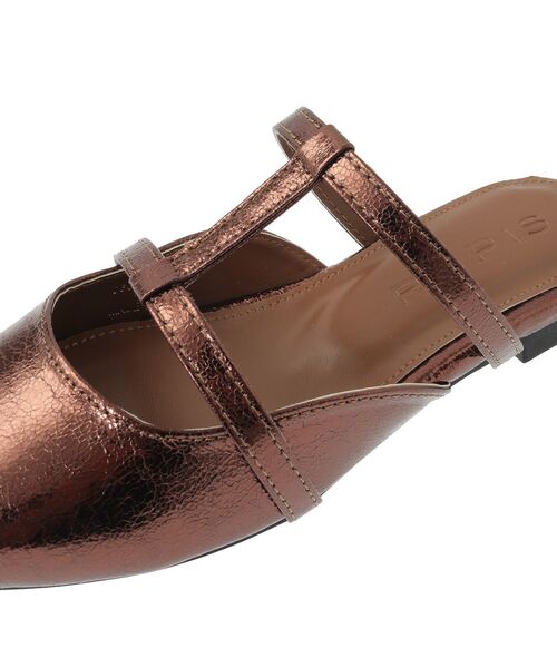 Green Parks(グリーンパークス)の「RUPIS.ポインテッドTストラップミュール(サンダル・レディース・ブラウン/シルバー・XS/S/M/XL/L)」の17枚目の写真