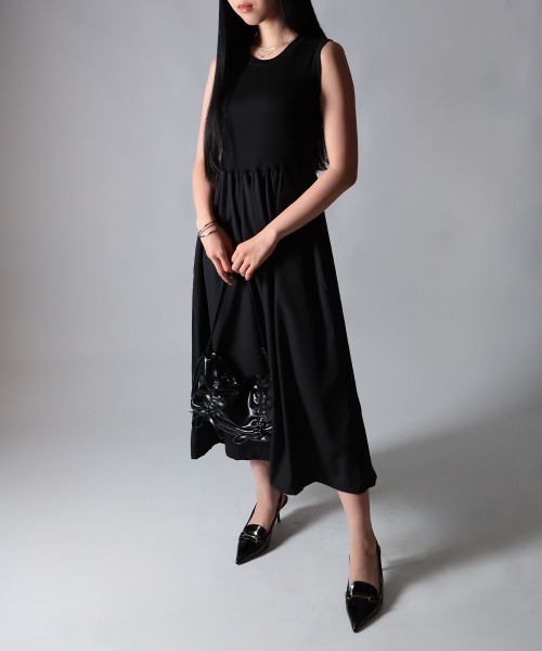 NANAHACHI（ナナハチ）の「バックオープンノースリーブワンピース（ワンピース・レディース・ブラック・SMALL/MEDIUM/LARGE）」の15枚目の写真