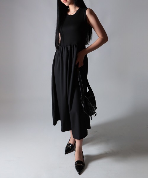 NANAHACHI（ナナハチ）の「バックオープンノースリーブワンピース（ワンピース・レディース・ブラック・SMALL/MEDIUM/LARGE）」の18枚目の写真
