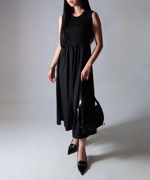 NANAHACHI（ナナハチ）の「バックオープンノースリーブワンピース（ワンピース・レディース・ブラック・SMALL/MEDIUM/LARGE）」の19枚目の写真
