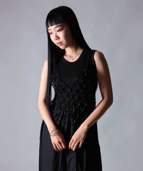 NANAHACHI（ナナハチ）の「バックオープンノースリーブワンピース（ワンピース・レディース・ブラック・SMALL/MEDIUM/LARGE）」の12枚目の写真